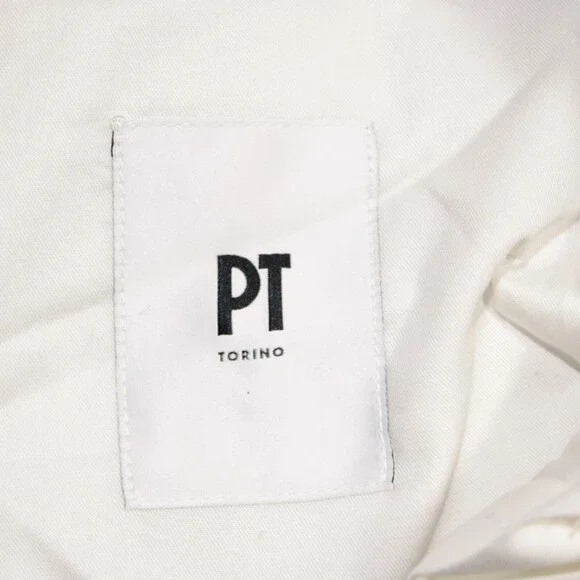 PT Torino NWOT Dress Pants Size 50 (34 US) Slim Fit In Gray Plaid Wool Blend